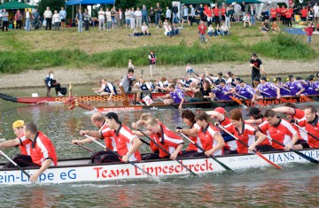 Engagement für den Niederrhein bei der Drachenbootregatta in Wesel