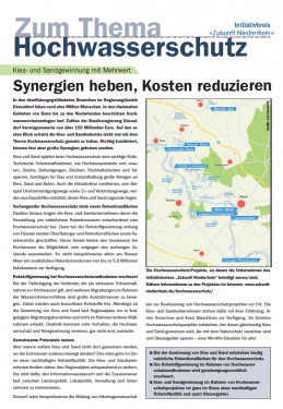 Factsheet Hochwasserschutz