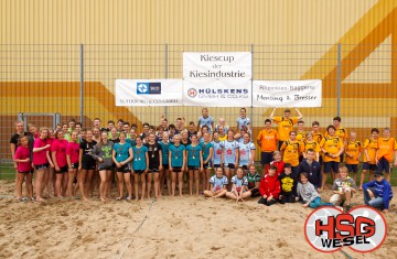 Engagement für den Niederrhein: HSG Wesel Beachhandball Jugendturnier 7. Kiescup 2013 Sonntag