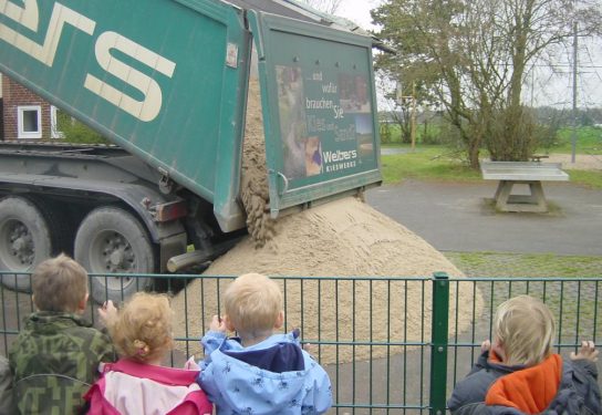 Kindergärten bekommen Sandspende
