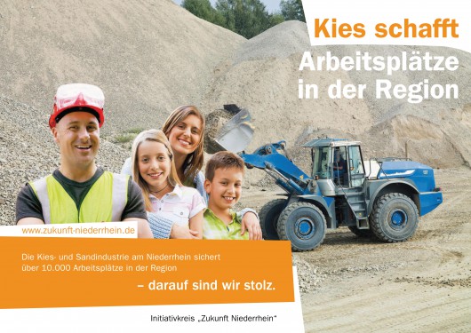 „Initiativkreis Zukunft Niederrhein“ startet Kampagne für die Kies- und Sandindustrie in der Region