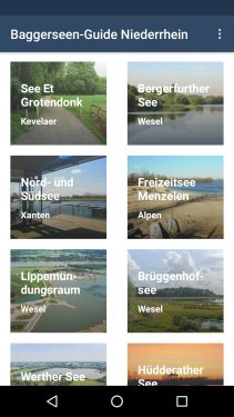 Erste Baggerseen-App für den Niederrhein