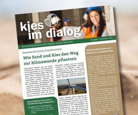 Entdecken Sie die neue Ausgabe von 'kies im dialog': Rohstoffe für die Energiewende und eine klimaresiliente Zukunft. Jetzt mehr erfahren!